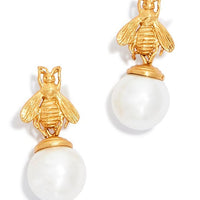 Julie Vos, Bee Pearl Drop Earrings