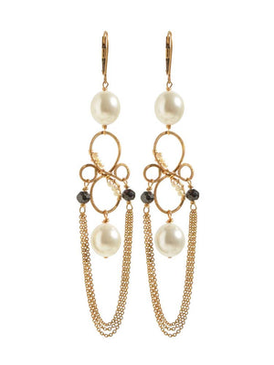 Delanacre, Caviar Dormeuses Earrings