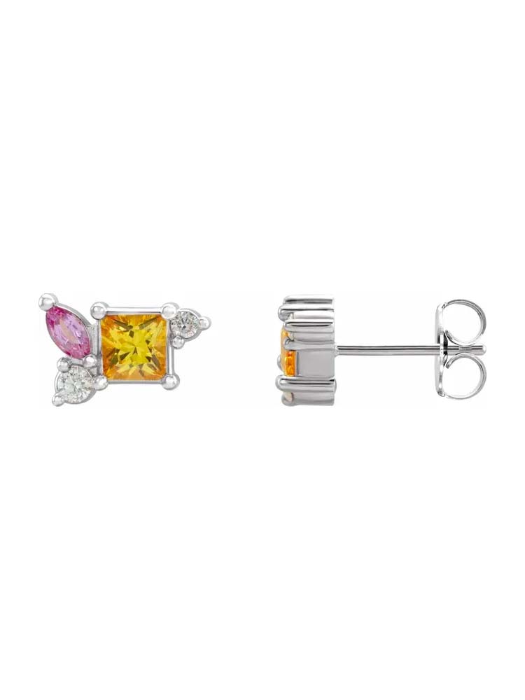 Yaf Sparkle, Cluster Earrings