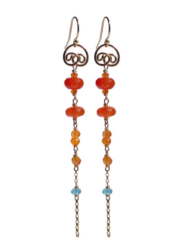 Delanacre, Corail Earrings