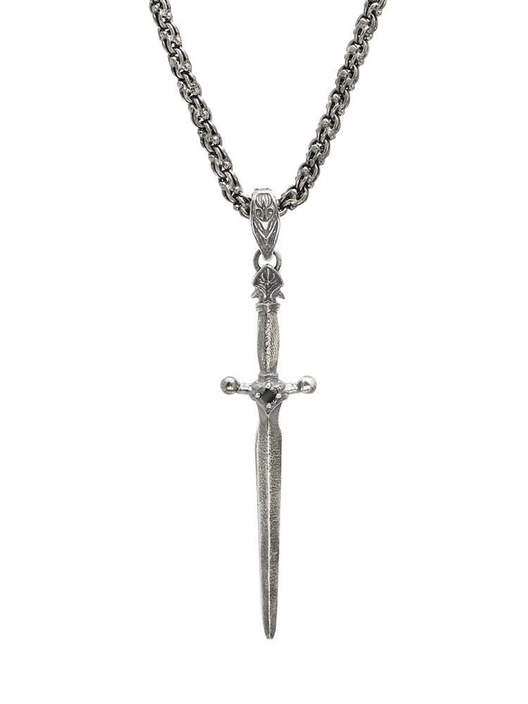 John Varvatos, Silver Dagger Necklace