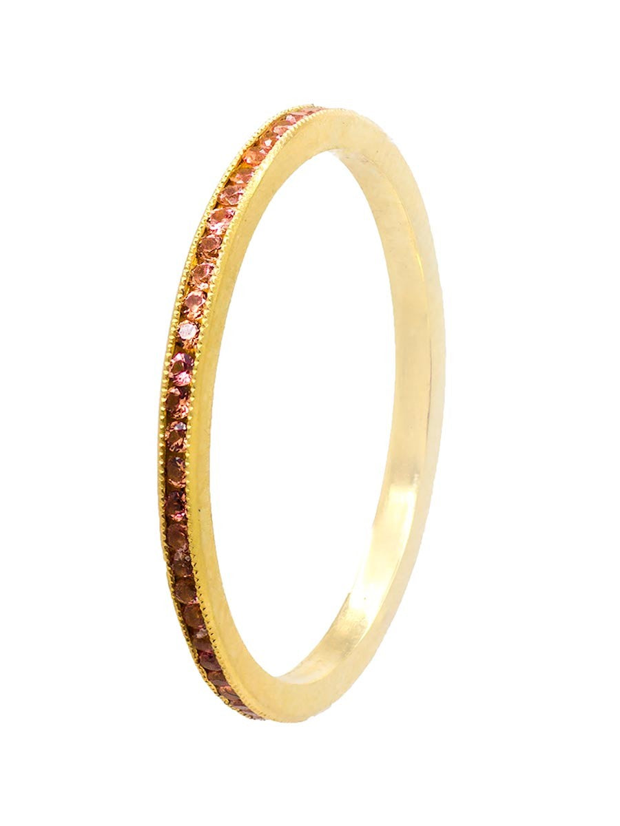 Yaf Sparkle, Pink Garnet Eternity Band