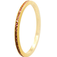 Yaf Sparkle, Pink Garnet Eternity Band