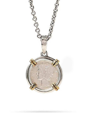 John Varvatos, Dime Coin Necklace