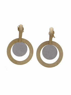 Yaf Sparkle, Double Circle Earrings