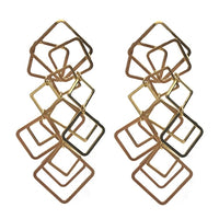 Yaf Sparkle, Geometric Statement Earrings