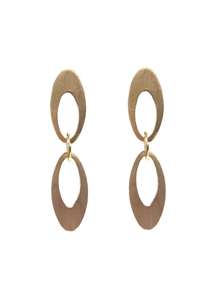Yaf Sparkle, Double Oval Earrings