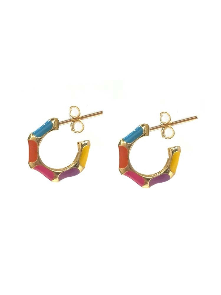 Yaf Sparkle, Colorful Hoop Earrings