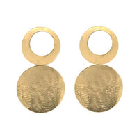 Yaf Sparkle, Cut Out Disc Earrings