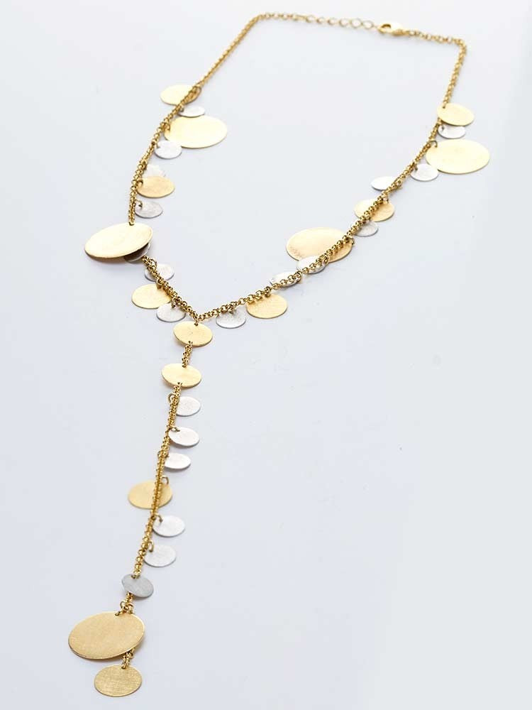 Yaf Sparkle, Moons for Days Y Necklace