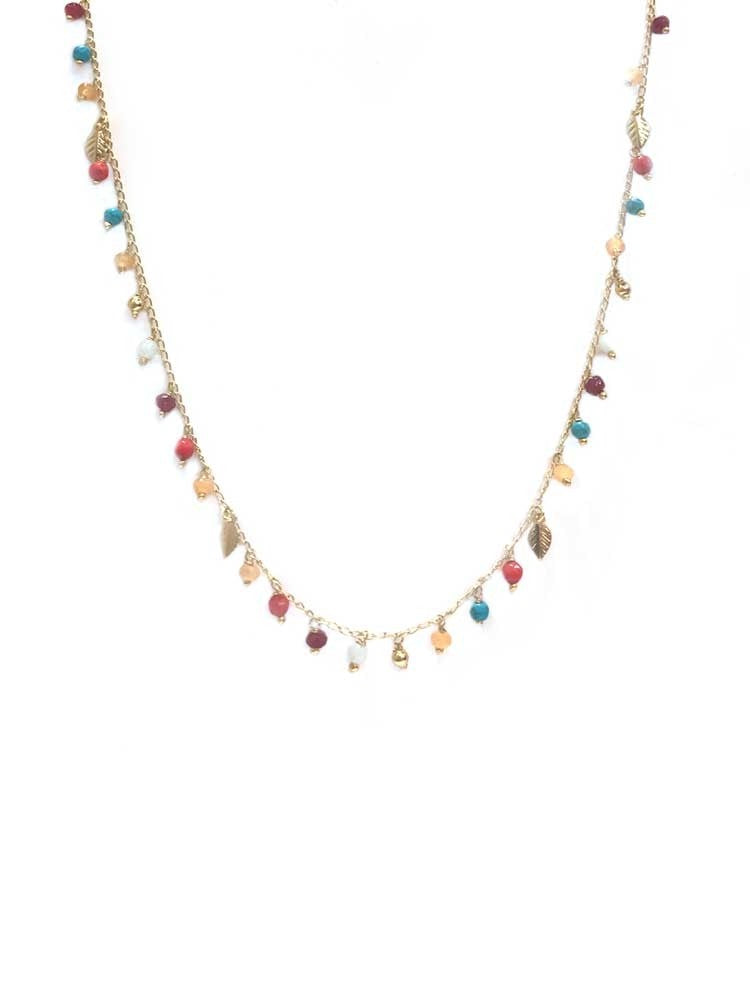 Yaf Sparkle, Multi Gem Long Necklace