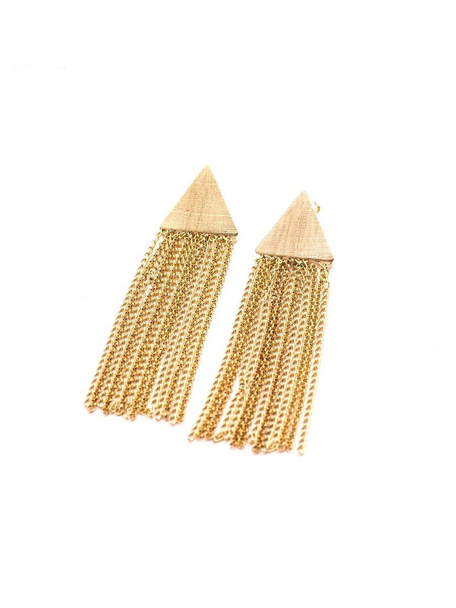 Yaf Sparkle, Triangle Dangle Earrings