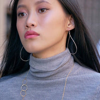 Yaf Sparkle, Tear Drop Earrings Large