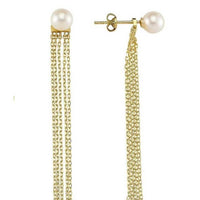 Yaf Sparkle, Pearl Fringe Earrings