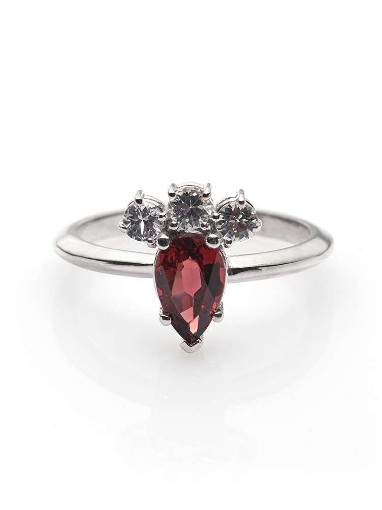 Sarah Michiko, Pear Garnet Ring