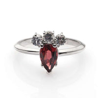 Sarah Michiko, Pear Garnet Ring