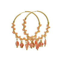 Yaf Sparkle, Gem Hoop Earrings