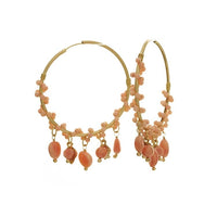 Yaf Sparkle, Gem Hoop Earrings
