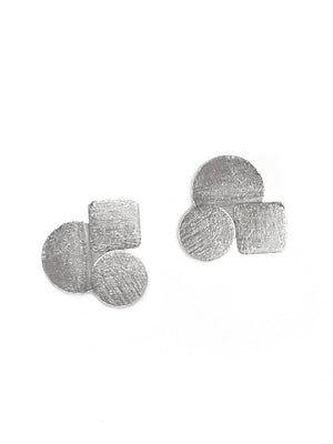 Yaf Sparkle, Geometric Stud Earrings