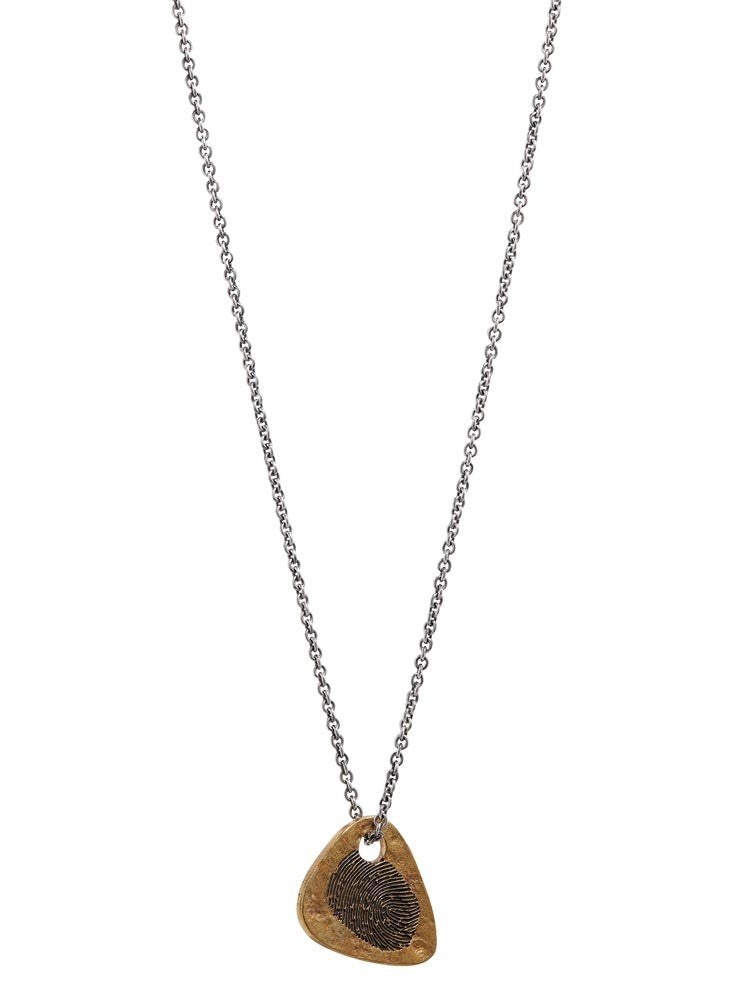 John Varvatos, Brass Guitar Pick Necklace