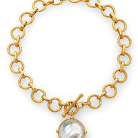 Julie Vos, Clear Crystal Honeybee Necklace