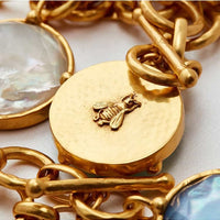 Julie Vos, Clear Crystal Honeybee Necklace
