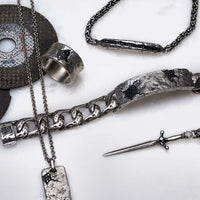 John Varvatos, Silver Dagger Necklace