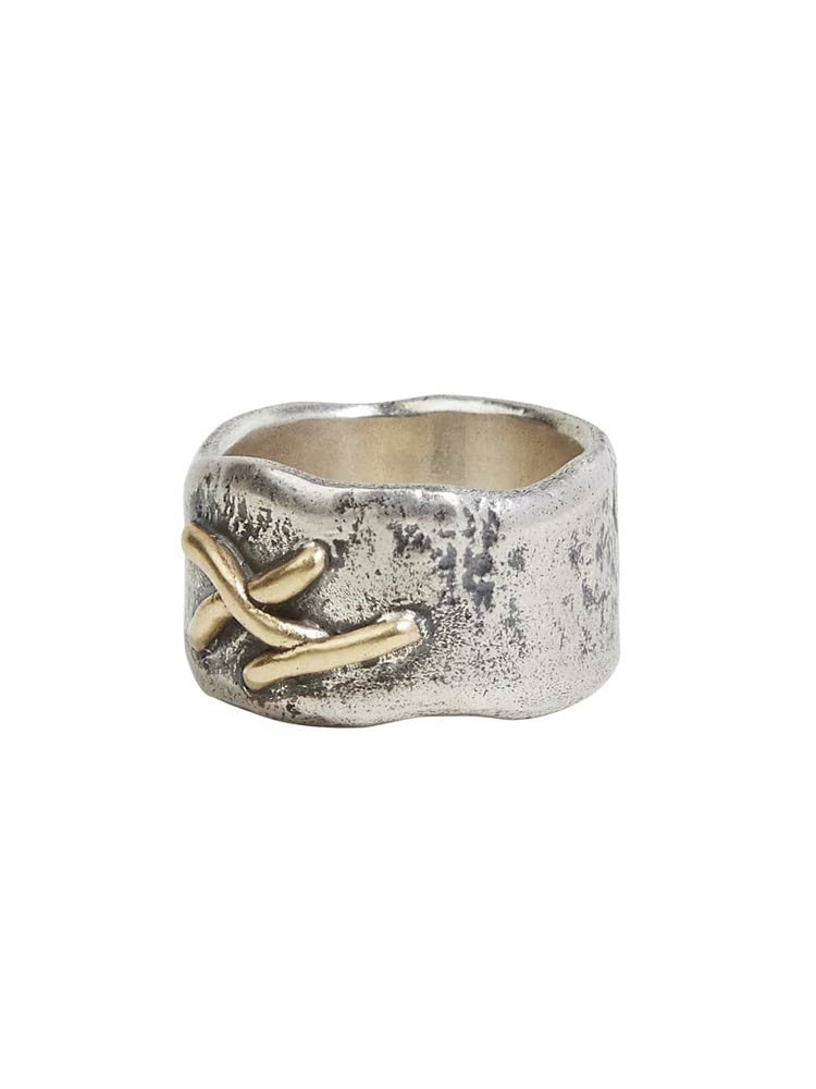 John Varvatos, Stitched Sterling Silver Ring