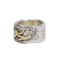 John Varvatos, Stitched Sterling Silver Ring