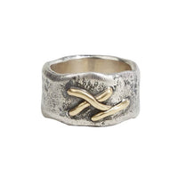 John Varvatos, Stitched Sterling Silver Ring