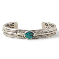 John Varvatos, Silver Cuff with Turquoise