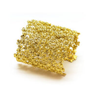 Yaf Sparkle, Flower Cuff Bracelet Large