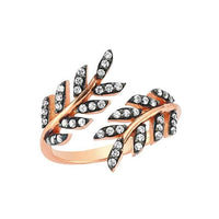 Yaf Sparkle, Leaves Wrap Ring