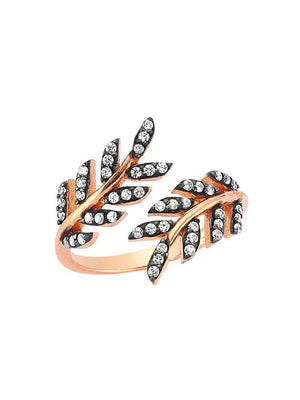 Yaf Sparkle, Leaves Wrap Ring