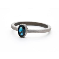 Sarah Michiko, Matte Sapphire Ring