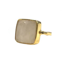 Yaf Sparkle, Moonstone Square Ring