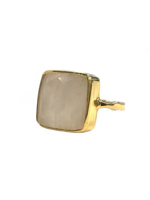 Yaf Sparkle, Moonstone Square Ring