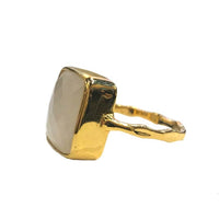 Yaf Sparkle, Moonstone Square Ring