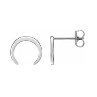 Yaf Sparkle, Crescent Stud Earrings