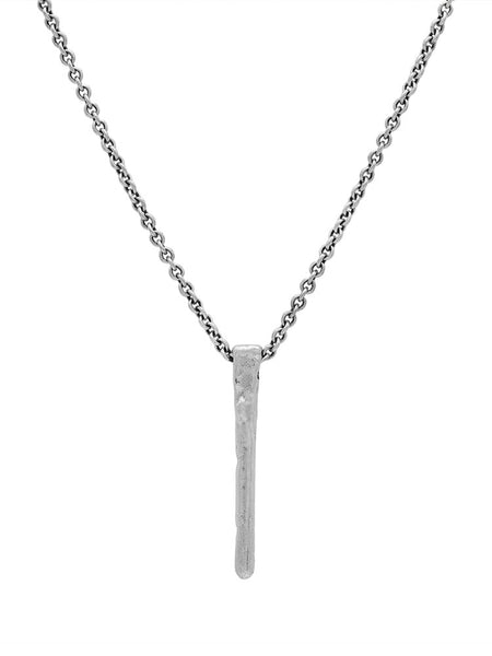 John Varvatos PADLOCK Chain Necklace for Men in Silver and Brass