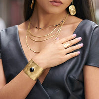 Yaf Sparkle, Brushed Gemstone Bracelet