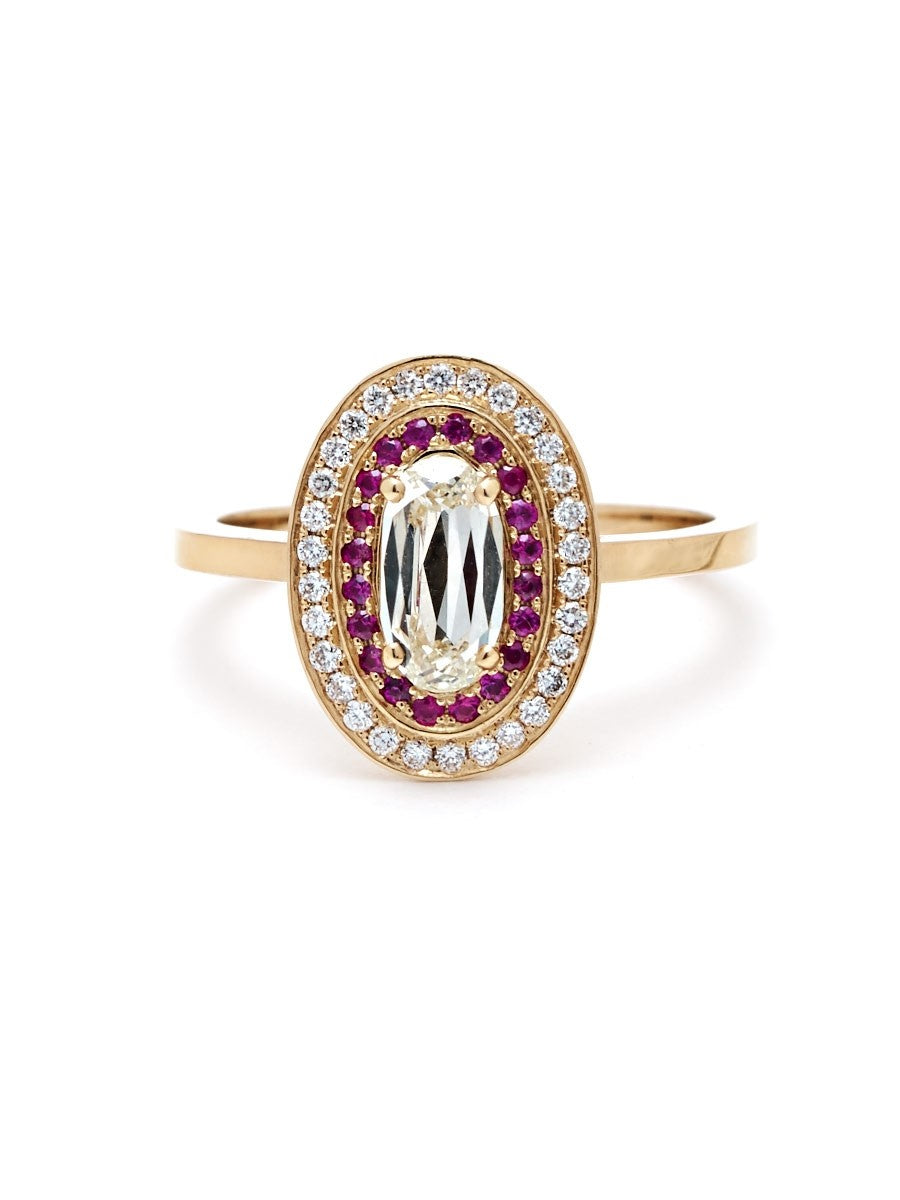 Sarah Michiko, Oval Diamond Ring