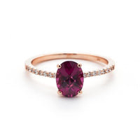 Sarah Michiko, Oval Garnet ring
