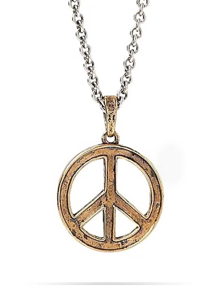 John Varvatos, Peace Sign Necklace