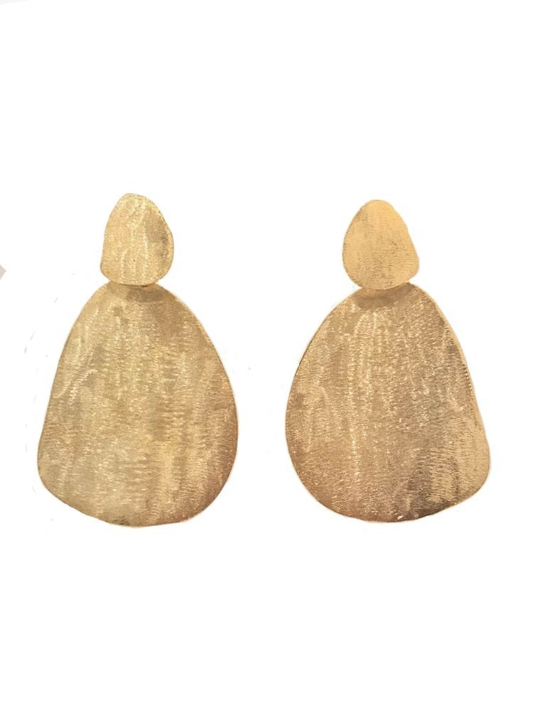 Yaf Sparkle, Statement Pebble Earrings