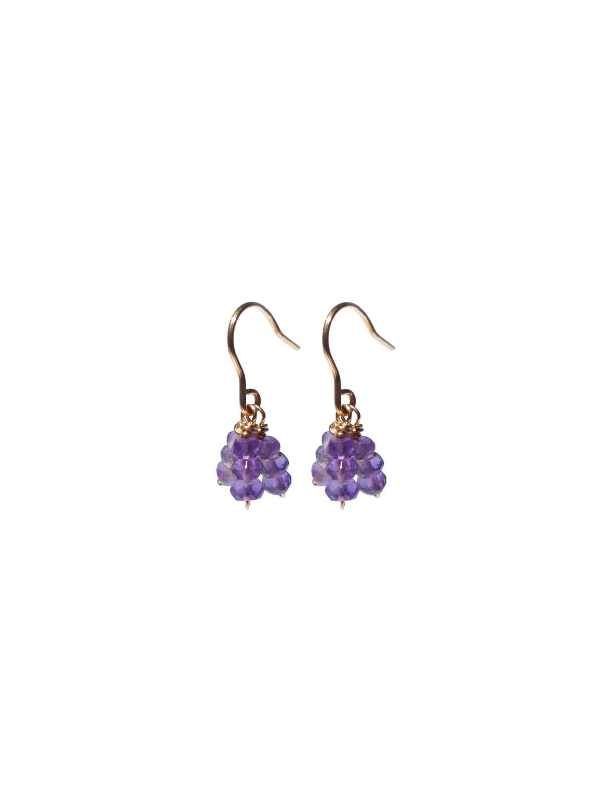 Delanacre, Petite Amethyst Earrings Junior