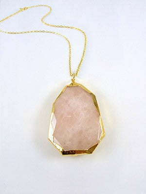 Yaf Sparkle, Pink Quartz Pendant
