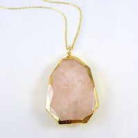 Yaf Sparkle, Pink Quartz Pendant