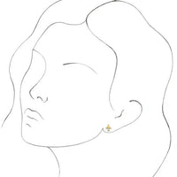 Yaf Sparkle, Airplane Gold Earrings