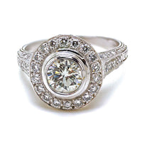 Yaf Sparkle, Diamond Engagement Ring, Platinum